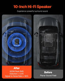 10" 400W Peak Under Seat Car Subwoofer - Slim Powered Car/Truck Subwoofer System