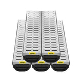 Drainage Trench Driveway Channel Drain Kit Metal Grate-5.8"x3.1"-5 Pack