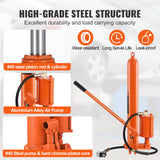 VEVOR Hydraulic Air Long Ram Jack 8Ton Clevis Base Engine Lift Hoist Single Pump