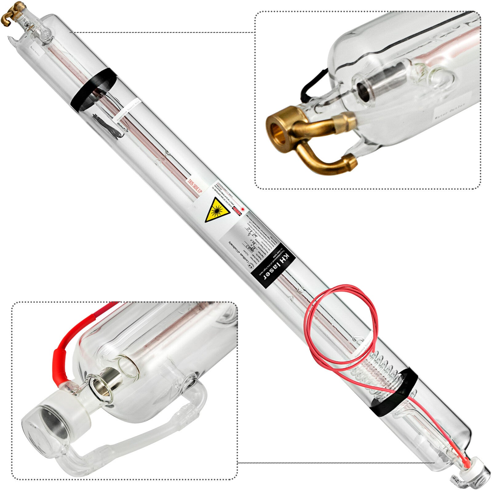 VEVOR CO2 laser tube 40W/50W/60W/80W/100W/130W suitable for CO2 laser engraving