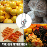 Manual U-shape Sausage Clipper Clipping Machine with 1 Box of Clips(5000pcs)