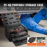 VEVOR Mechanics Tool Set and Socket Set 1/4in 3/8in 1/2 in Drive Sockets 450Pcs