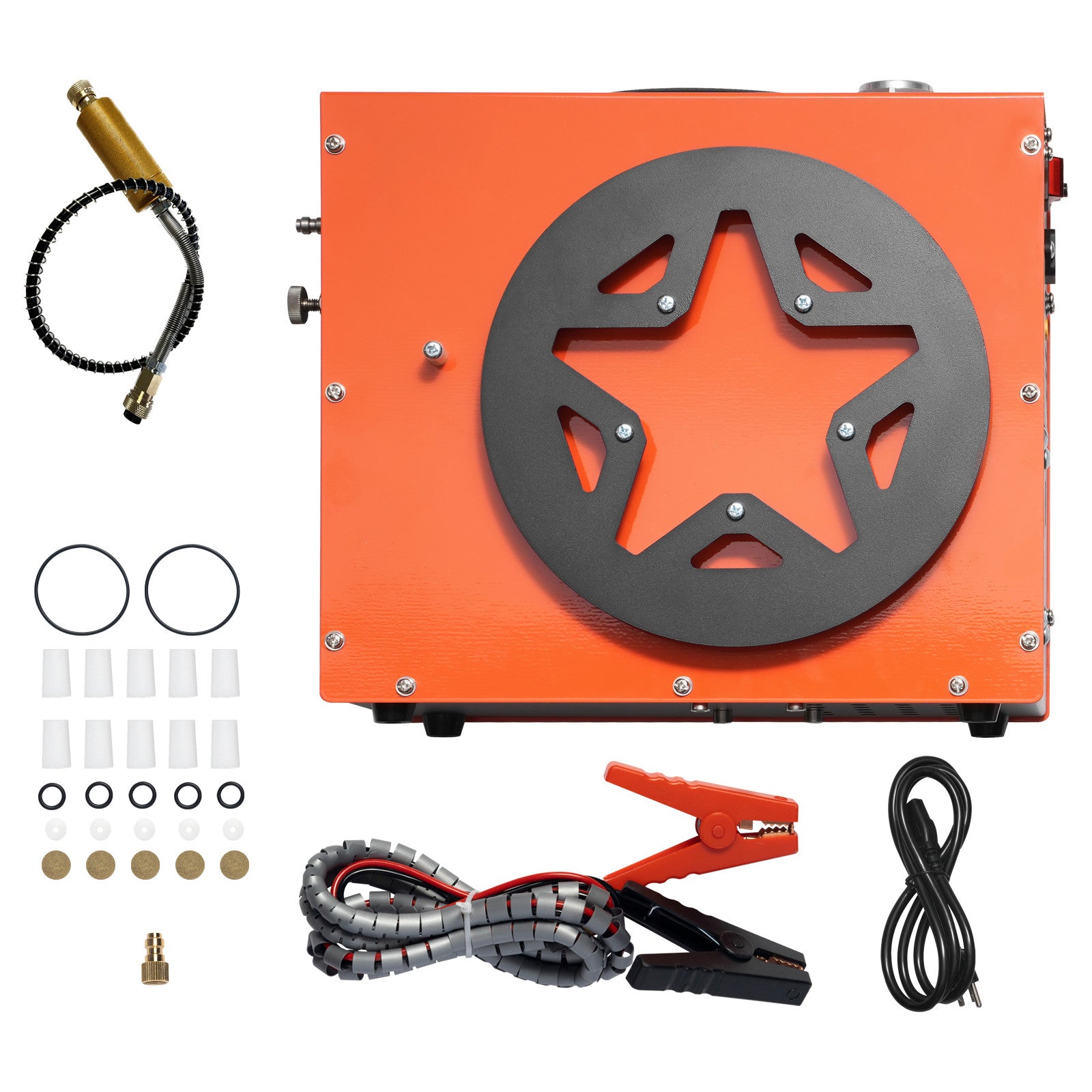 PCP Air Compressor 4500PSI/30Mpa Built-in Converter DC12V/AC120V Auto-Stop