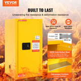 VEVOR Flammable Safety Cabinet Liquid Storage 16 Gal 18.1x18.1x35.4 in Cabinet