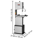 VEVOR 10/14in Benchtop Band Saw w/ Stand or Fence & Miter Gauge Speed Adjustable