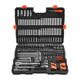 VEVOR Socket Set Socket Tool Set 225 Pieces 3/8 & 1/4 & 1/2 in Drive Auto Repair