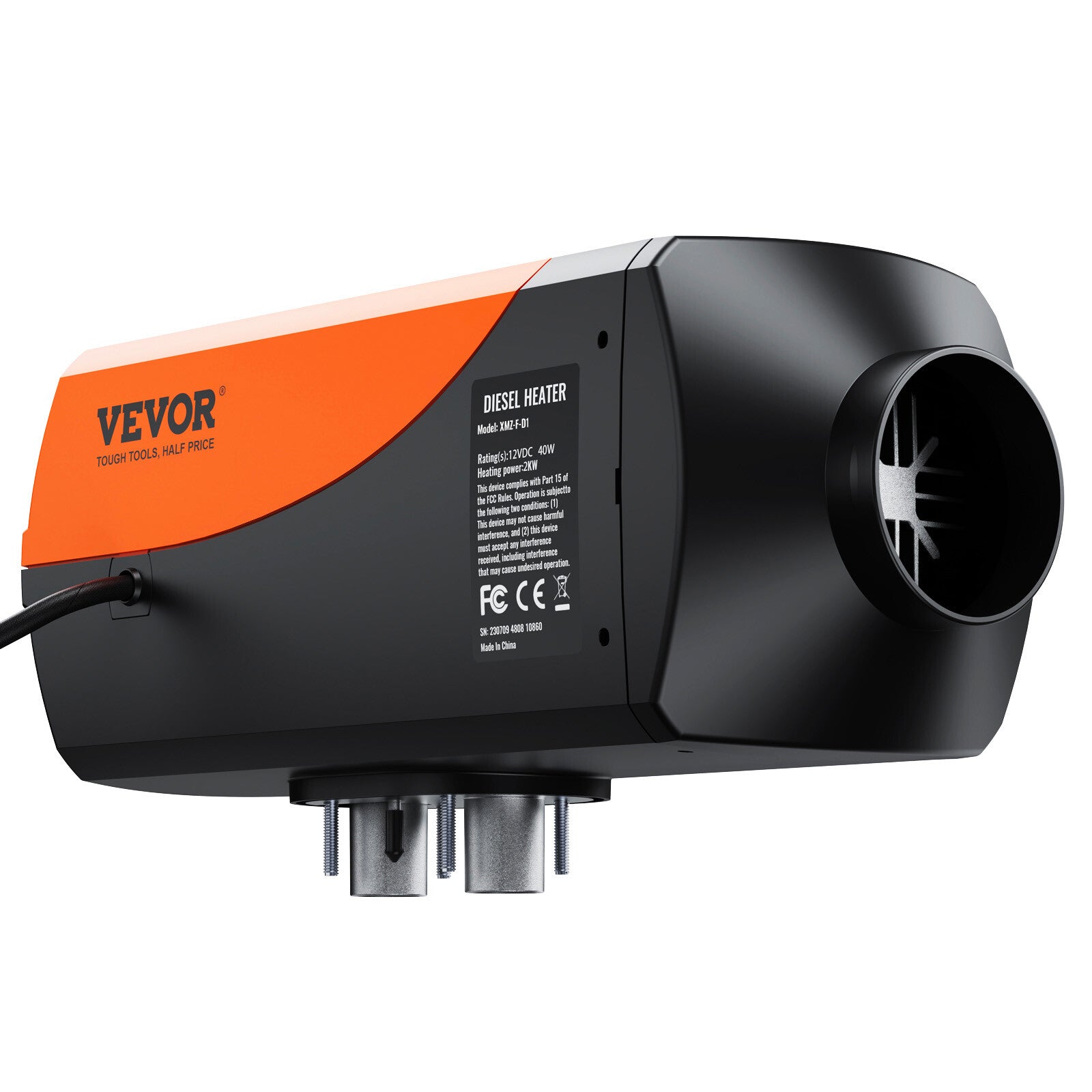 VEVOR Diesel Air Heater 12V 2KW Bluetooth App LCD Display for Car Bus RV Camper