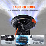 Uimoso Drywall Sander 900W Brush Motor 800-1800RPM Variable Speed & Self-Suction