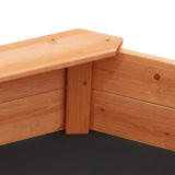 Uimoso Wooden Sandbox with Cover Octagonal Sand Box Sand Pit Outdoor Ages 3-12