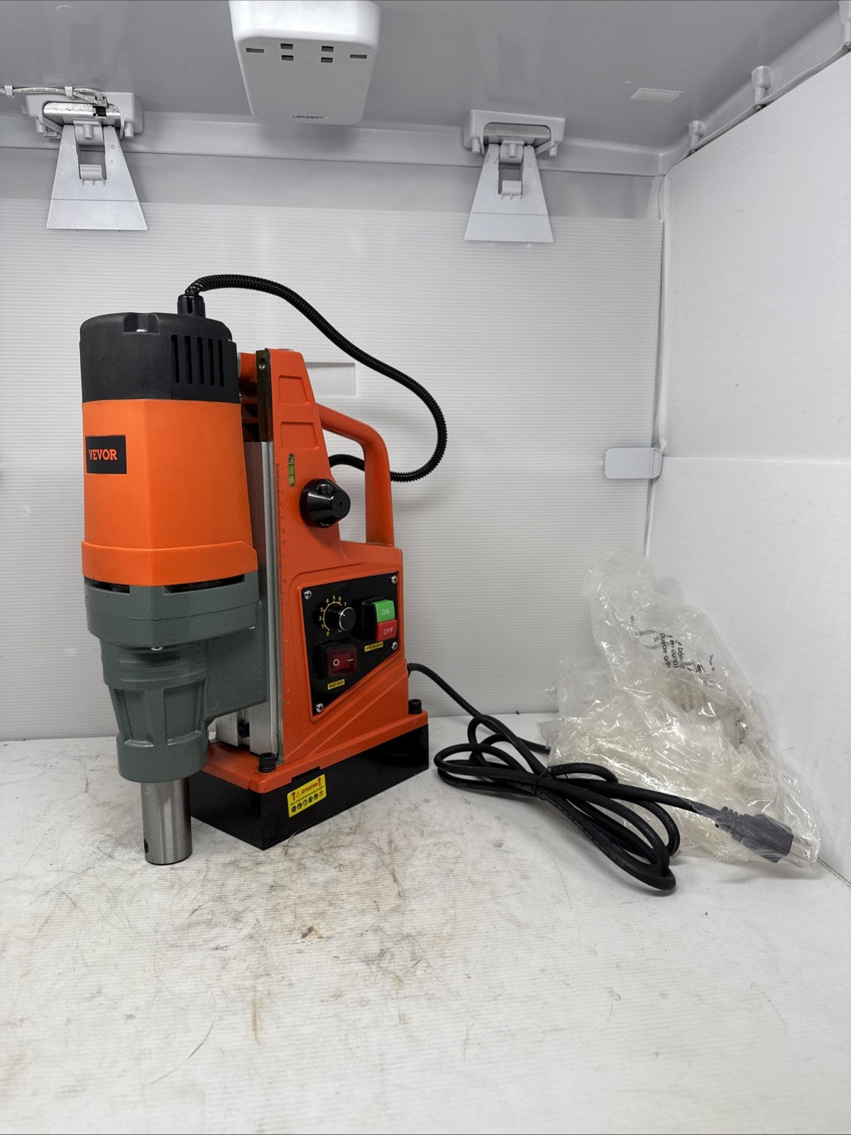 Magnetic Drill 1550W 2922 lbf Mag Drill Press 2 in Boring Diameter 0-500 RPM