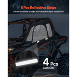 VEVOR Cab Enclosure Upper Doors, Compatible with Polaris RZR XP 1000/XP Turbo 20