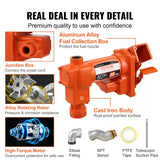 VEVOR Fuel Transfer Pump, 12V DC 20 GPM 1/4 HP, Gasoline Extractor Pump