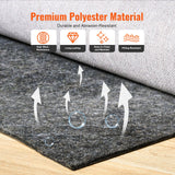 VEVOR Rug Pad Gripper 9' x 12' Protective Carpet Pad 0.47" Thick for All Floors