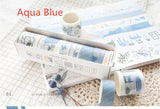Creative Adhesive Scrapbooking Colors Decorative Washi Tape Bundle (8 Rolls)