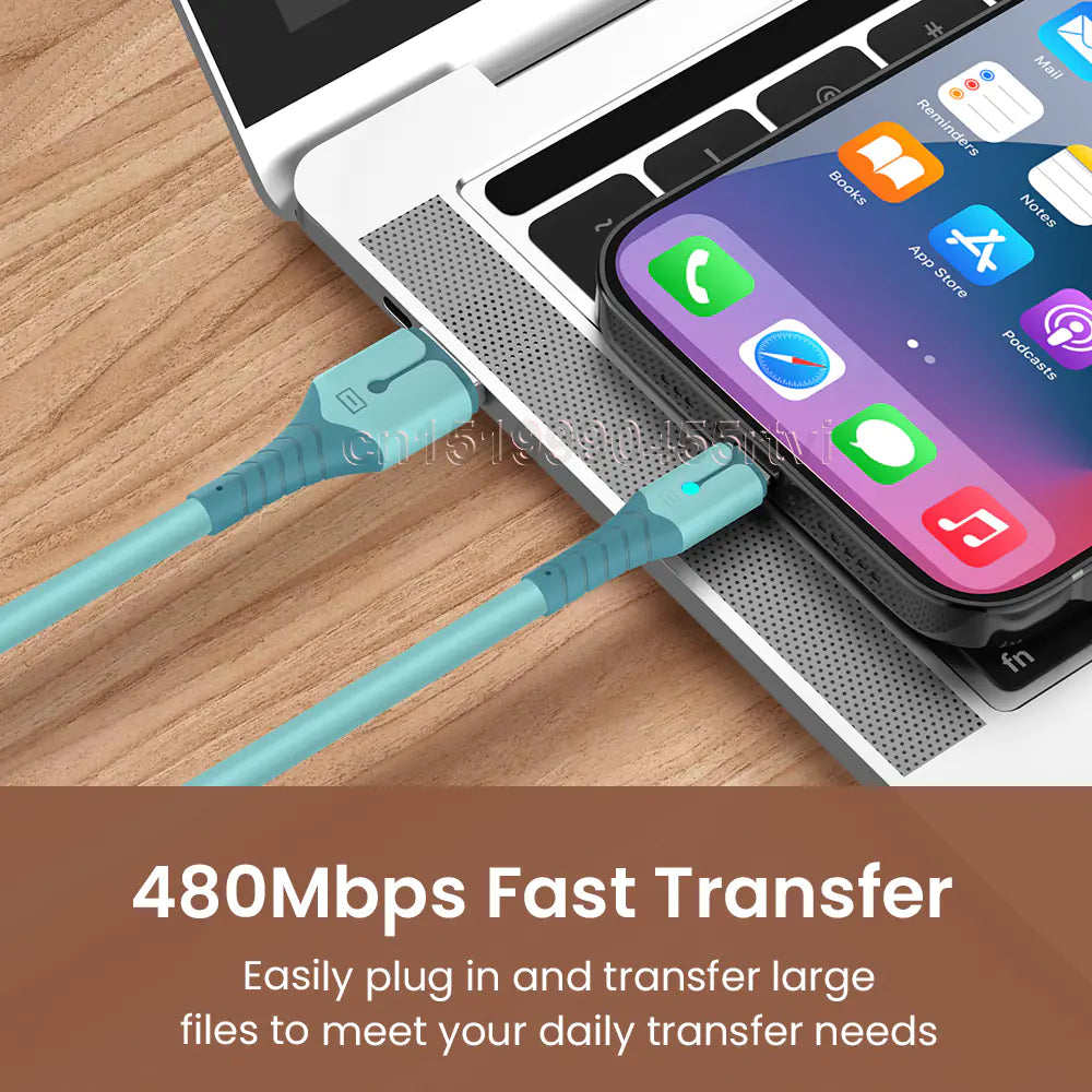 Lightning Fast iPhone Charger Fast Charging Data Transfer USB-Cable