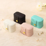 Compact Leather Ring Travel Case Ring Case Organizer