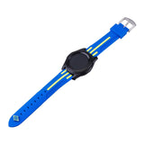Versatile Smart Dual Color Silicone Stripe Watch Strap Comfortable