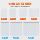 VEVOR Strip Curtain PVC Door Curtain 38" x 84"-96" x 96" Cooler Freezer Plastic