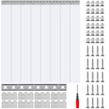 VEVOR Strip Curtain PVC Door Curtain 38" x 84"-96" x 96" Cooler Freezer Plastic