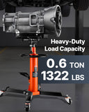 VEVOR 2-Stage Hydraulic Transmission Jack 1100/1322 lbs w/360°Swivel Wheel Lift