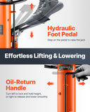 VEVOR 2-Stage Hydraulic Transmission Jack 1100/1322 lbs w/360°Swivel Wheel Lift