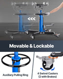 VEVOR 2-Stage Hydraulic Transmission Jack 1100/1322 lbs w/360°Swivel Wheel Lift