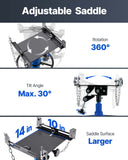 VEVOR 2-Stage Hydraulic Transmission Jack 1100/1322 lbs w/360°Swivel Wheel Lift