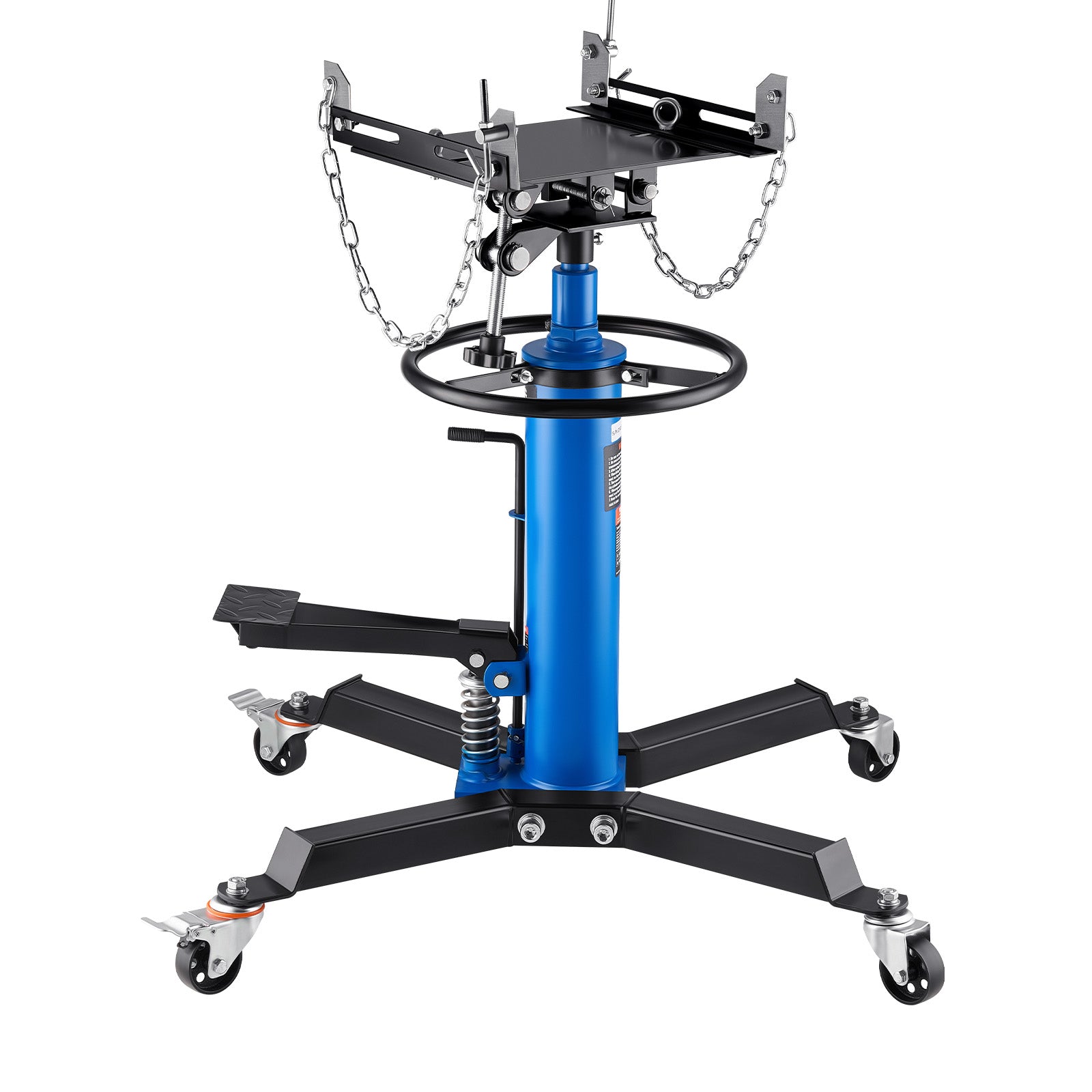 VEVOR 2-Stage Hydraulic Transmission Jack 1100/1322 lbs w/360°Swivel Wheel Lift