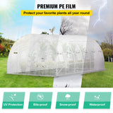 VEVOR Walk-in Greenhouse Galvanized Frame &amp; Waterproof Cover Green/White