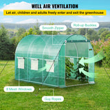VEVOR Walk-in Greenhouse Galvanized Frame &amp; Waterproof Cover Green/White