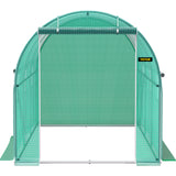 VEVOR Walk-in Greenhouse Galvanized Frame &amp; Waterproof Cover Green/White