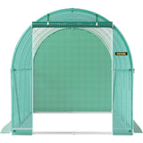 VEVOR Walk-in Greenhouse Galvanized Frame &amp; Waterproof Cover Green/White