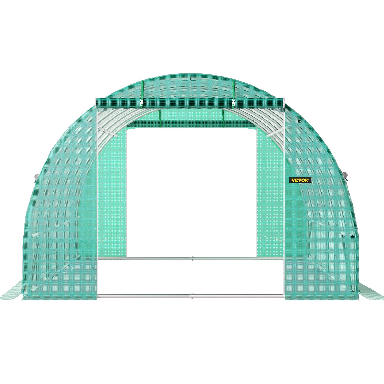 VEVOR Walk-in Greenhouse Galvanized Frame &amp; Waterproof Cover Green/White