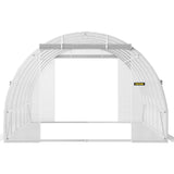 VEVOR Walk-in Greenhouse Galvanized Frame &amp; Waterproof Cover Green/White