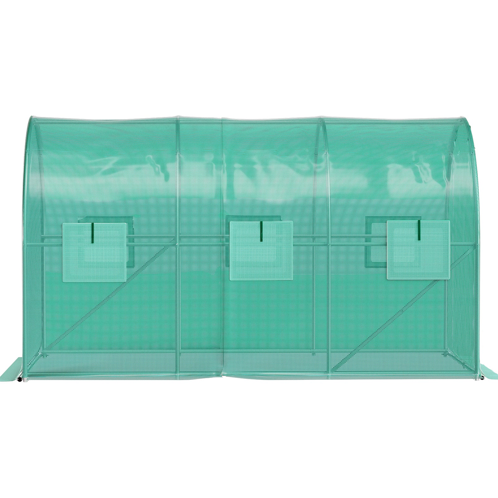 VEVOR Walk-in Greenhouse Galvanized Frame &amp; Waterproof Cover Green/White