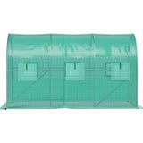 VEVOR Walk-in Greenhouse Galvanized Frame &amp; Waterproof Cover Green/White