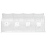 VEVOR Walk-in Greenhouse Galvanized Frame &amp; Waterproof Cover Green/White