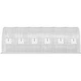 VEVOR Walk-in Greenhouse Galvanized Frame &amp; Waterproof Cover Green/White
