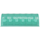 VEVOR Walk-in Greenhouse Galvanized Frame &amp; Waterproof Cover Green/White
