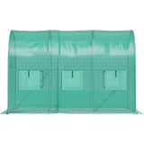 VEVOR Walk-in Greenhouse Galvanized Frame &amp; Waterproof Cover Green/White