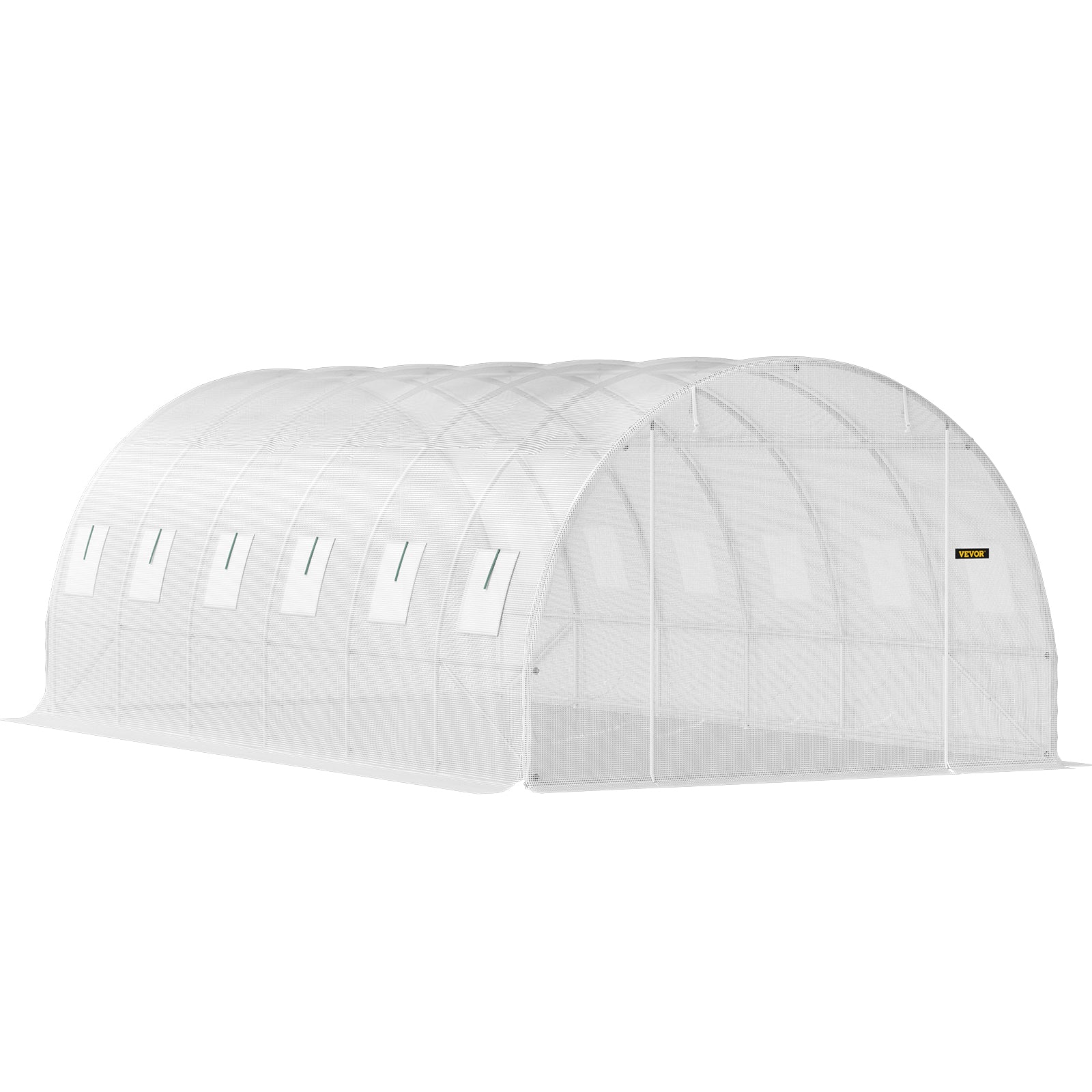 VEVOR Walk-in Greenhouse Galvanized Frame &amp; Waterproof Cover Green/White
