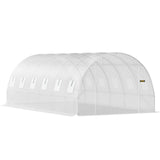 VEVOR Walk-in Greenhouse Galvanized Frame &amp; Waterproof Cover Green/White
