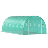 VEVOR Walk-in Greenhouse Galvanized Frame &amp; Waterproof Cover Green/White