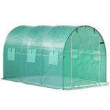 VEVOR Walk-in Greenhouse Galvanized Frame &amp; Waterproof Cover Green/White