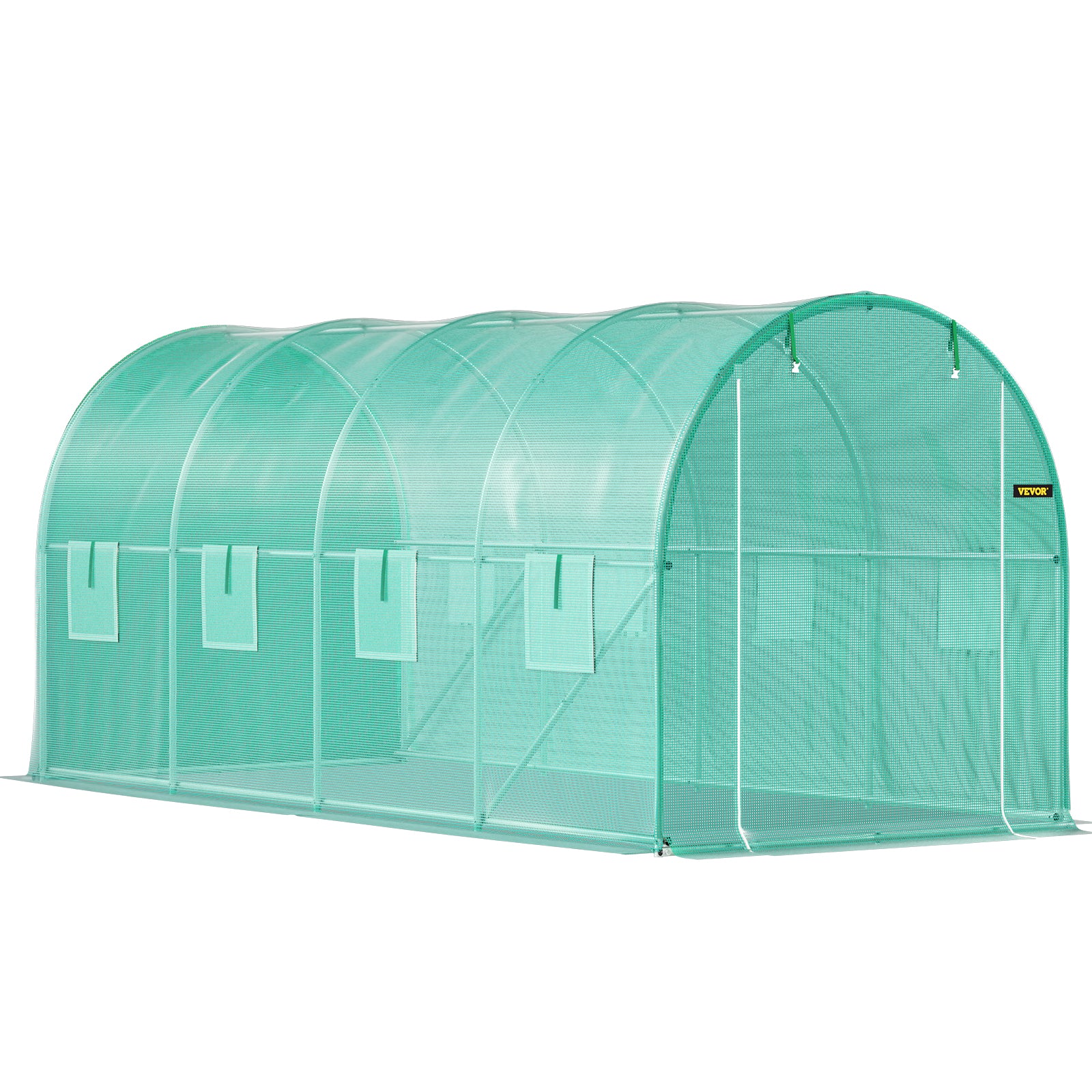 VEVOR Walk-in Greenhouse Galvanized Frame &amp; Waterproof Cover Green/White