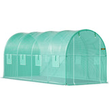 VEVOR Walk-in Greenhouse Galvanized Frame &amp; Waterproof Cover Green/White