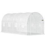 VEVOR Walk-in Greenhouse Galvanized Frame &amp; Waterproof Cover Green/White