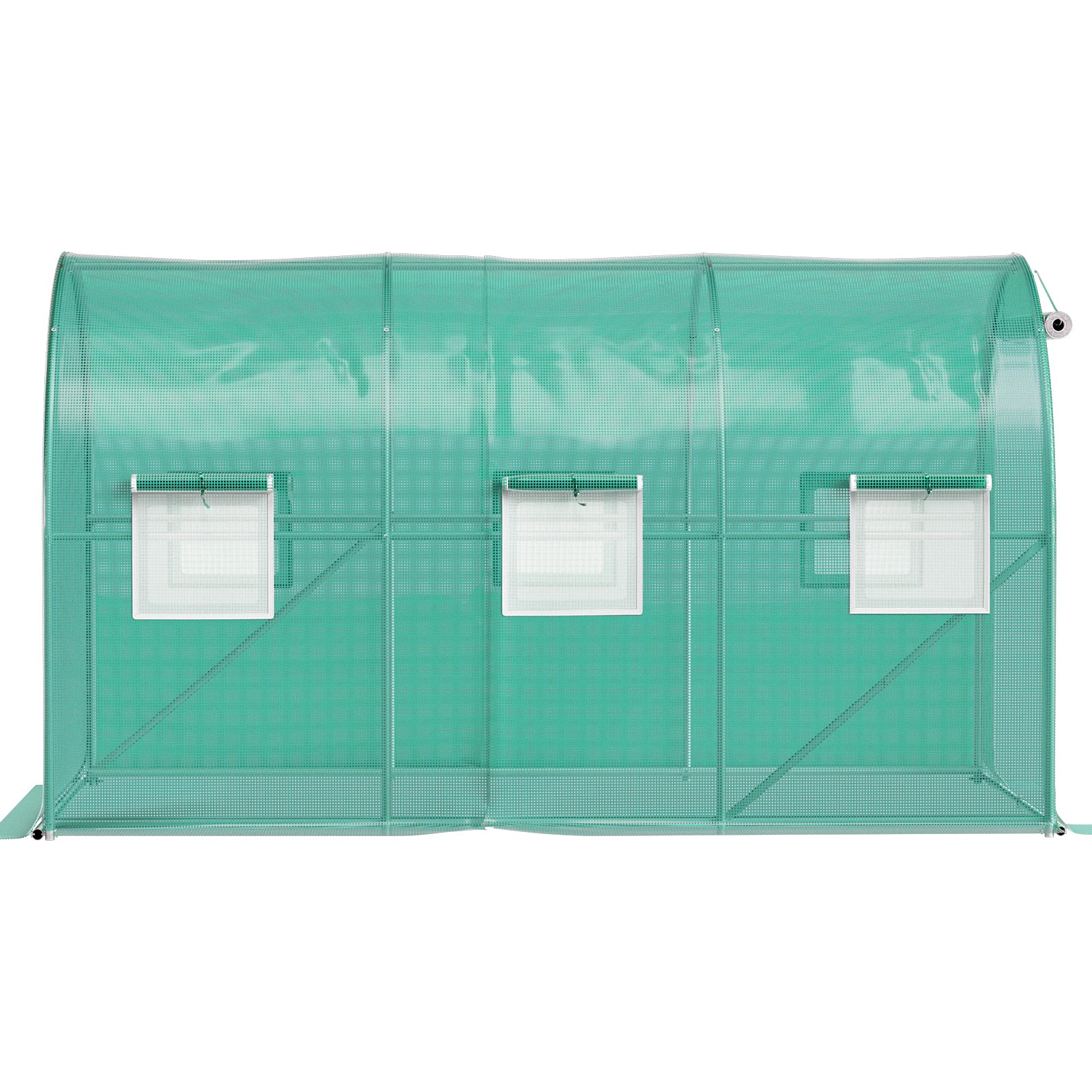 VEVOR Walk-in Greenhouse Galvanized Frame &amp; Waterproof Cover Green/White
