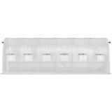 VEVOR Walk-in Greenhouse Galvanized Frame &amp; Waterproof Cover Green/White