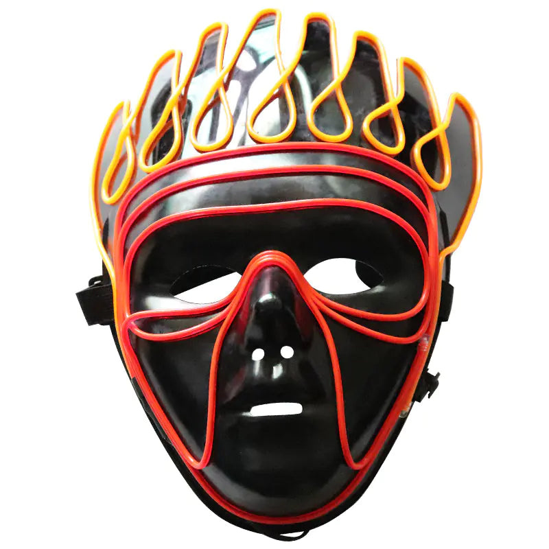 Durable Glow Mask for Halloween Dance & Stage EL Costume